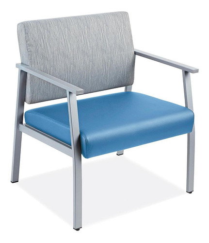 Silla Para Visitas - Urbana, Grande, Azul/gris - Uline