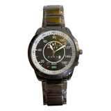 Reloj Velocimetro Vw Acero Inox Plata Grecas 1 Estuche 