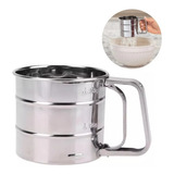 Polvilhador Caneca Peneira Inox P/ Farinha Tapioca C/gatilho