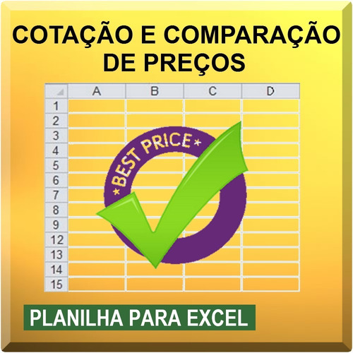 Planilha De Gestão De Compras - Cotação De Preços