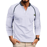 Camiseta De Manga Larga Para Hombre Business Workwear