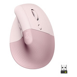 Mouse Ergonómico Logitech Serie Ergo Lift Inalámbrico Color Rosa