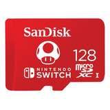 Sandisk Tarjeta Microsdxc De 128 Gb, Licencia Para Nintendo.