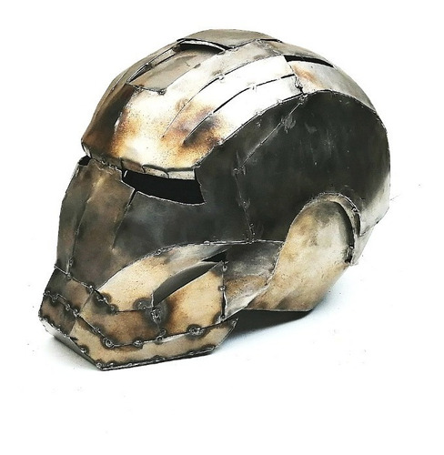 Casco Iron Man  De Metal Marvel The Avengers Escultura