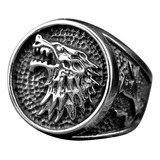 Anillo Winter Is Coming Stark Lobo Game Of Throne Poppe Flex