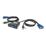 Mini Switch Kvm De 2 Puertos, Usb, Manhattan 151245