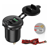 Cargador De Coche De Carga Rápida 3.0, 12 V/24 V 35 W Qc3..