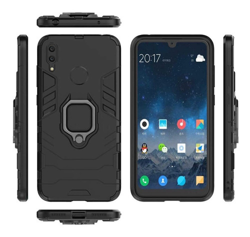 Huawei Y6 2019 / Case Black Panther + Tempered Glass 9h