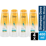 Shampoo Dove Óleo Micelar Pack De 4 Unidades 400ml