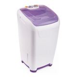 Lavarropa Semi Automatico Columbia Lsc10001 10k 7p Con Bomba Color Blanco/violeta