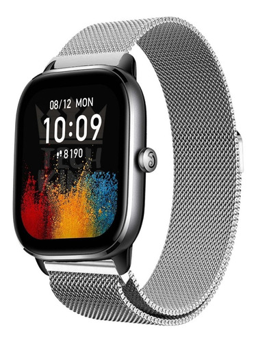 Pulseira De Aço Milanes Para Amazfit Gts 4 Mini + Pelicula