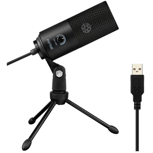 Microfono Condensador Fifini Negro Usb K669b