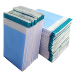 100 Saco Plástico Envelope Segurança 32x40 C Bolha Azul Bebe