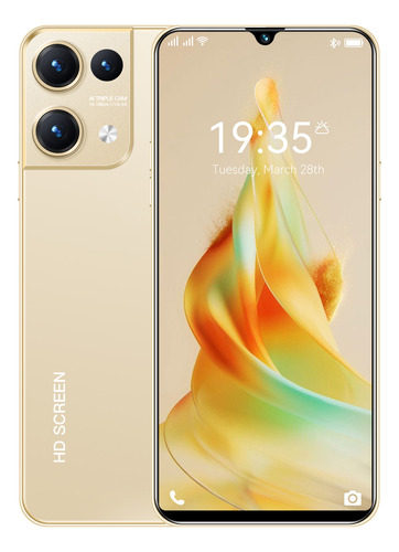  Teléfono Inteligente Android Barato Reno9pro 6.49 Pulga Oro