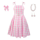 Disfraz Barbie Role Play Vestido Rosa + Accesorios