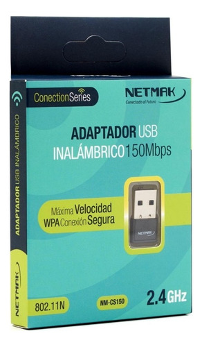Adaptador Usb Wifi Netmak 150 Mbps Nm-cs150