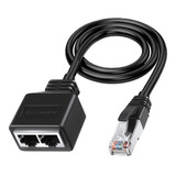 Adaptador Lan Ethernet Rj45 Macho A 2 Hembra Splitter Rj45 1