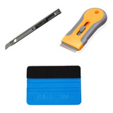 Kit Espatula Para Polarizar Cutter Scraper 3m Combo