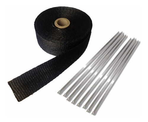 Fita Térmica Termotape  Escapamento 10 Metros + 10 Zip Tie