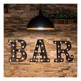 Letrero De Barra Vintage Para Decoración De Bar, Luces...