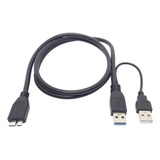 Cabo 3.0 X 2 Usb's Para Hd Externo Dados E Alimentação 1 Mt