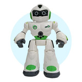 Robot Wise Star Juguete A Control Remoto Con Luz Y Sonido Color Blanco