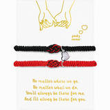 Pulseras Para Parejas Ajustables Con Imán Love, Amor Eterno