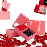 Exquisita Caja De Regalo Con Rosas Eternas Encapsulado