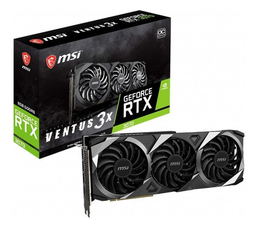 Tarjeta De Video Nvidia Msi  Ventus Geforce Rtx 30 Series Rtx 3070 Geforce Rtx 3070 Ventus 3x Oc Oc Edition 8gb