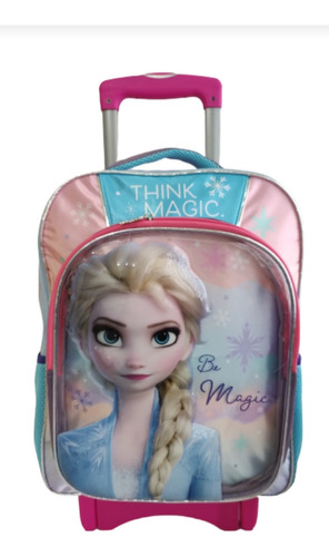 Mochila De Frozen Elsa 3d Original Para Primaria Con Carro 