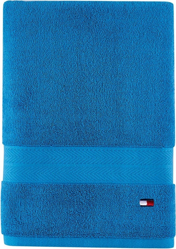 Toalla De Baño Tommy Hilfiger Original Grande Algodón Azul