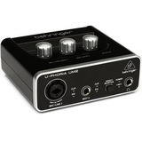 Interfaz De Audio Behringer Um 2 Uphoria 2x2 Phantom