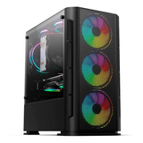 Gabinete Gamer Micro Atx Yeyian Haizen 2500 Argb Negro