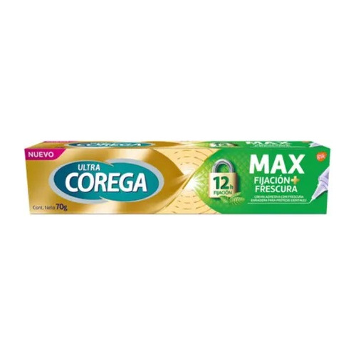 Ultra Corega Max Fijacion Y Frescura Menta 70g Fciafabris