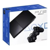 Playstation 2 Slim Black + 1 Controle + Jogos Completo