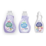 Kit Vida Macia: 1 Lava Roupas 500ml + 1 Amaciante Amendoa