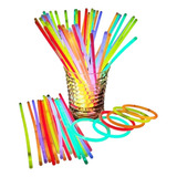 Kit 200 Pulseiras Neon Festa Balada Brilho Fluorescente Led