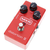 Pedal De Efecto Para Guitarra Mxr M-115 Distortion Iii Rojo
