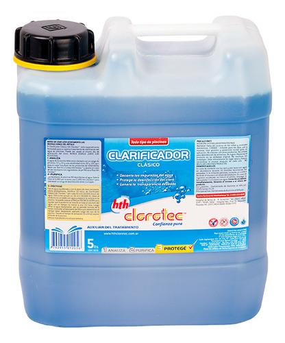 Clarificador Mantenimiento P/ Piletas  Clorotec 5 Kg.