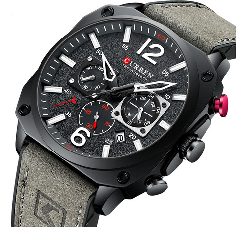 Reloj Curren 8398 En Cuero Hombre Cronos Funcionales Lujo