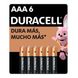 Duracell Pilas Alcalinas Aaa, Baterías Aaa, Paquete Con 6