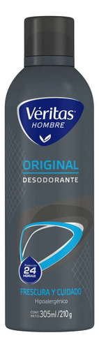 Desodorante Hombre Veritas Original Hipoalergenico X 210 G