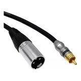 Cable De Rca A Xlr Cannon Macho De 1 Metro