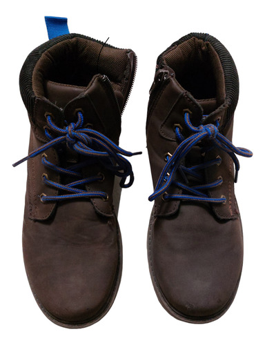 Zapatos Borcegos Niños Yamp Marron Oscuro T35