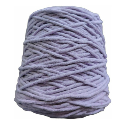 Hilaza Eco Algodón Macramé 100m 4mm Boho Almendra Color Lila | Meses sin interés