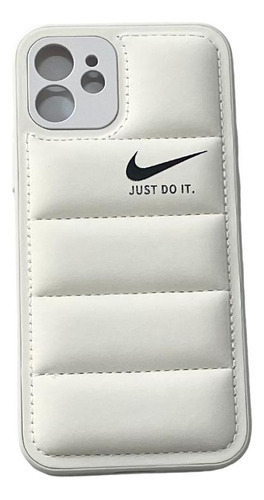 Capa Nike Puffer Case Capinha Para iPhone 12 - Branco