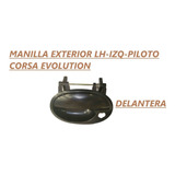 Manilla Ext Delantera Izq Negra Lisa Corsa Evolution Leer***