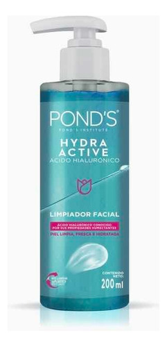 Pond's Limpiador Facial Hydra Active Acido Hialurónico 200ml