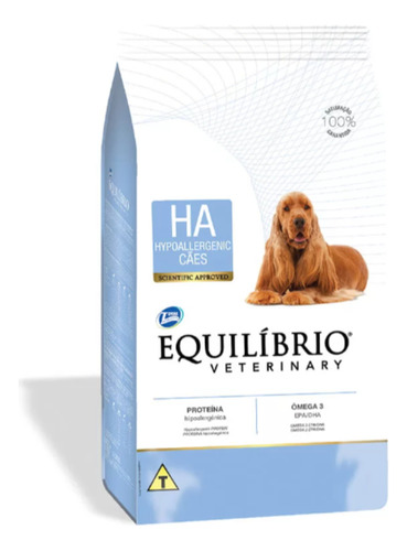Total Alimentos Equilíbrio Veterinary Cachorros Hipoalergênicos 7,5kg