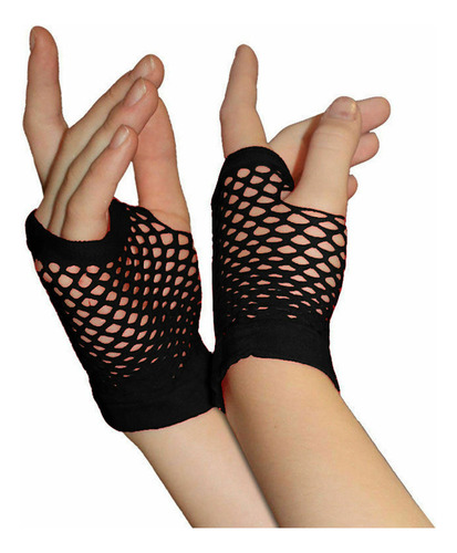 Guantes De Red J Para Mujer, De Malla Corta, Estilo 80, Para